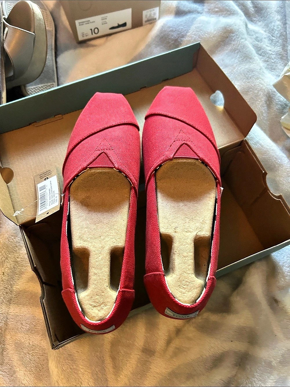 TOMS Alpargata red Canvas Espadrilles US 10